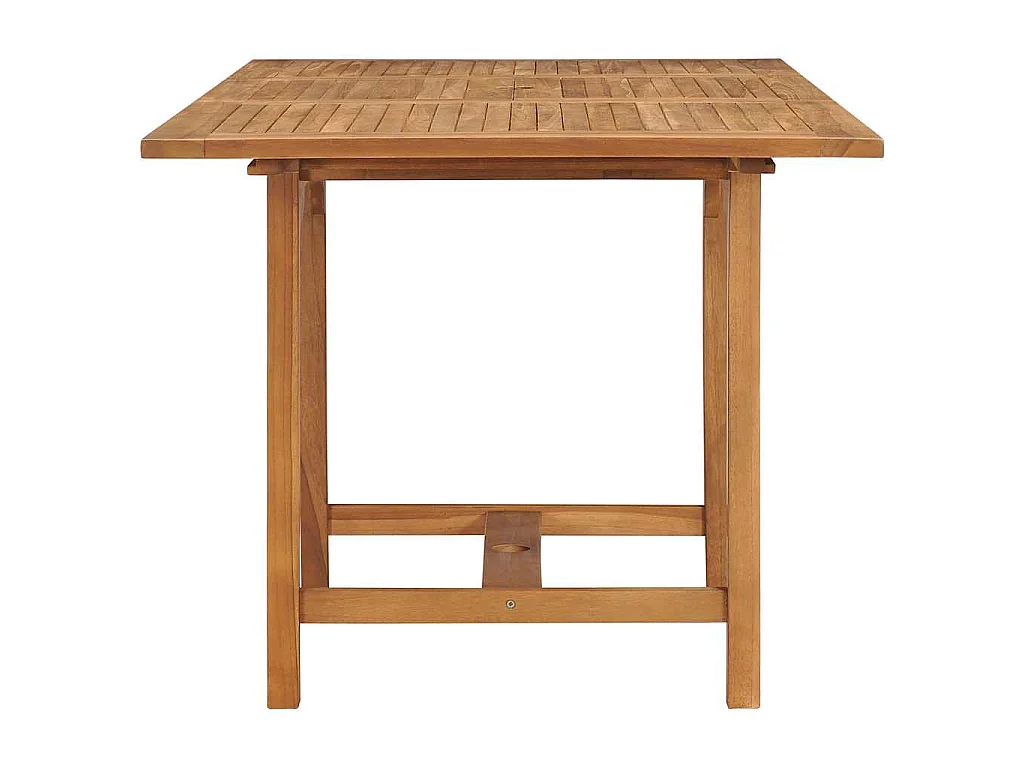 Table extensible de jardin (110-160)x80x75 cm Teck solide