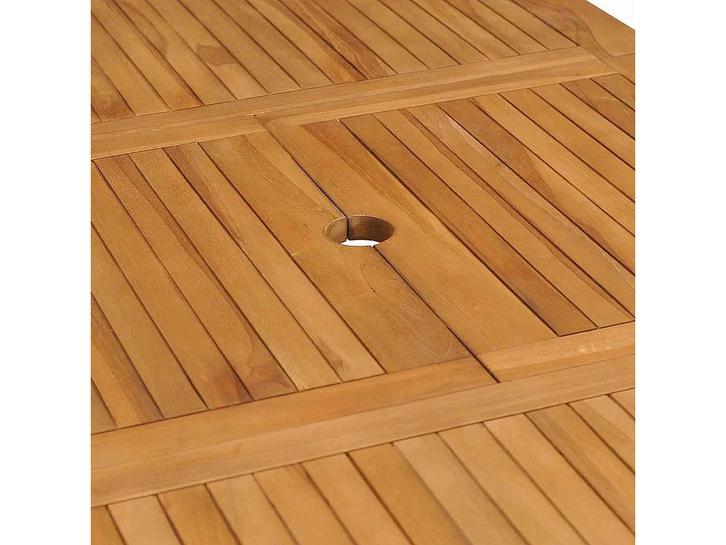 Table extensible de jardin (110-160)x80x75 cm Teck solide