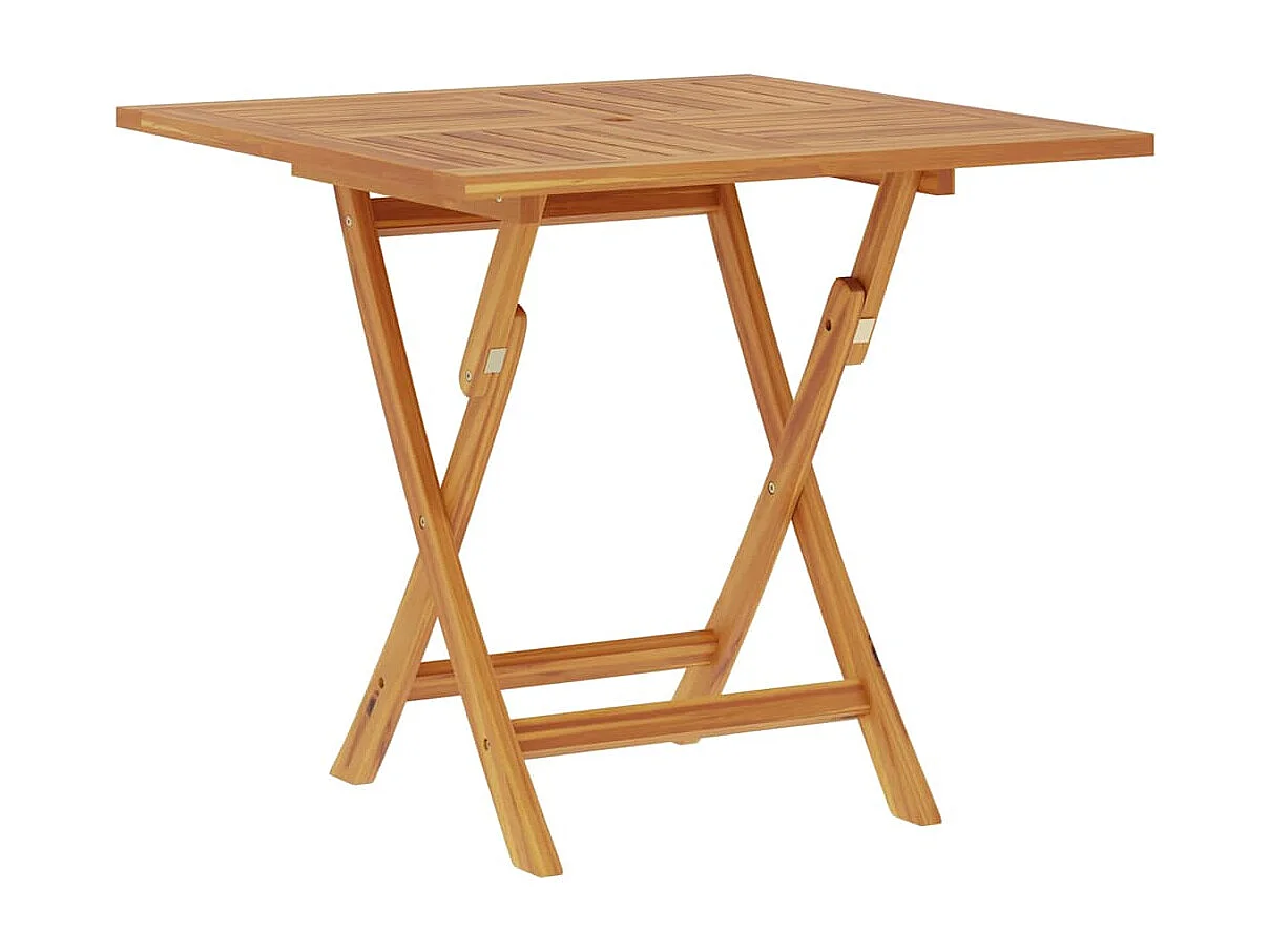 Tavolo da Giardino Pieghevole 85x85x76cm Legno Massello di Teak