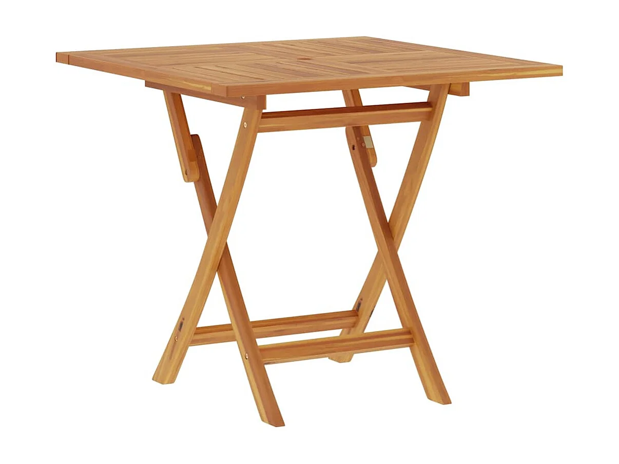 Tavolo da Giardino Pieghevole 85x85x76cm Legno Massello di Teak