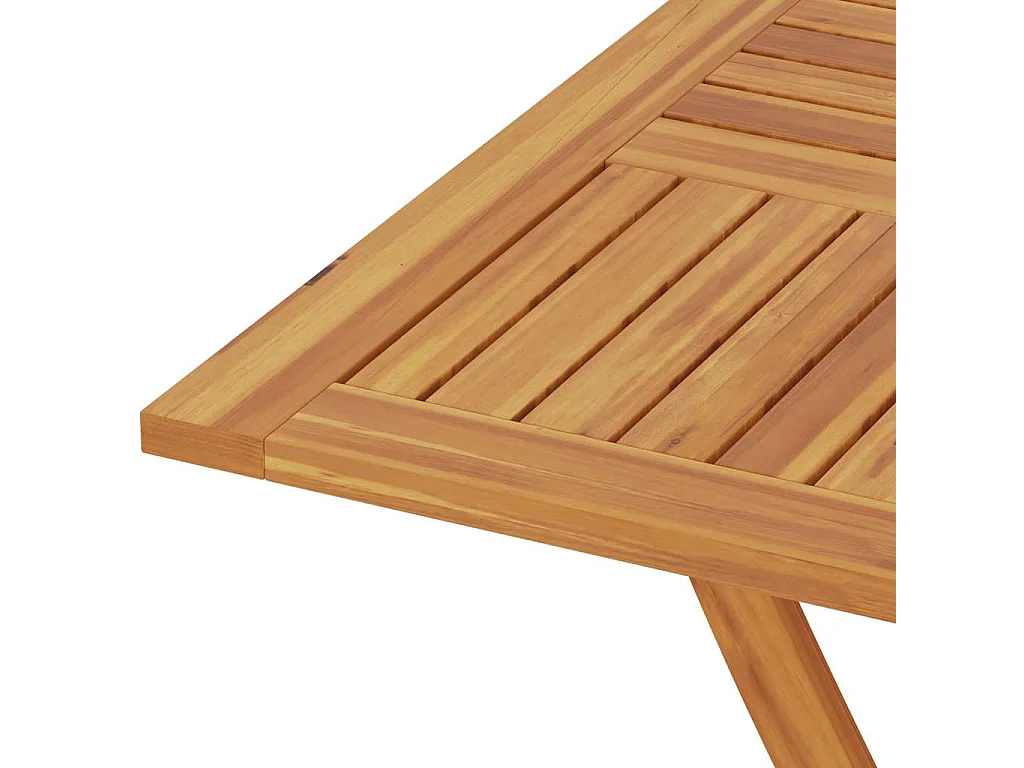 Tavolo da Giardino Pieghevole 85x85x76cm Legno Massello di Teak