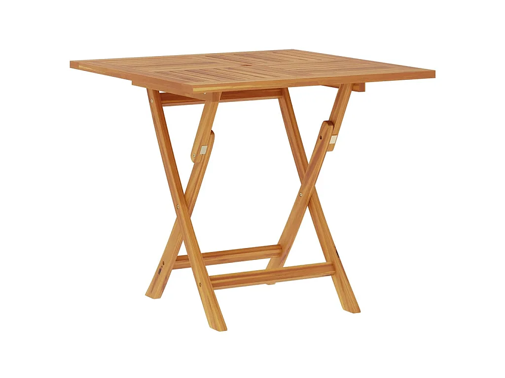 Table pliable de jardin 85x85x76 cm Bois de teck solide