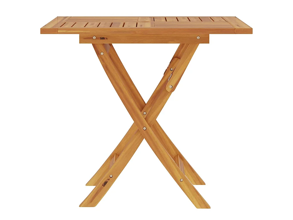Table pliable de jardin 85x85x76 cm Bois de teck solide
