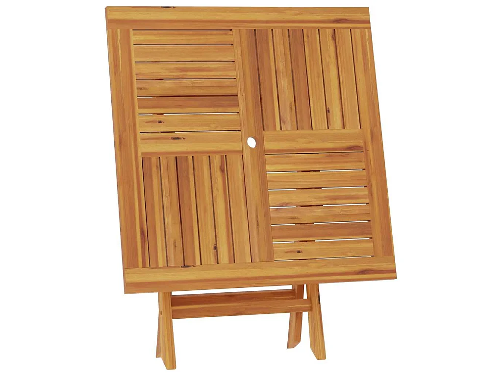 Table pliable de jardin 85x85x76 cm Bois de teck solide