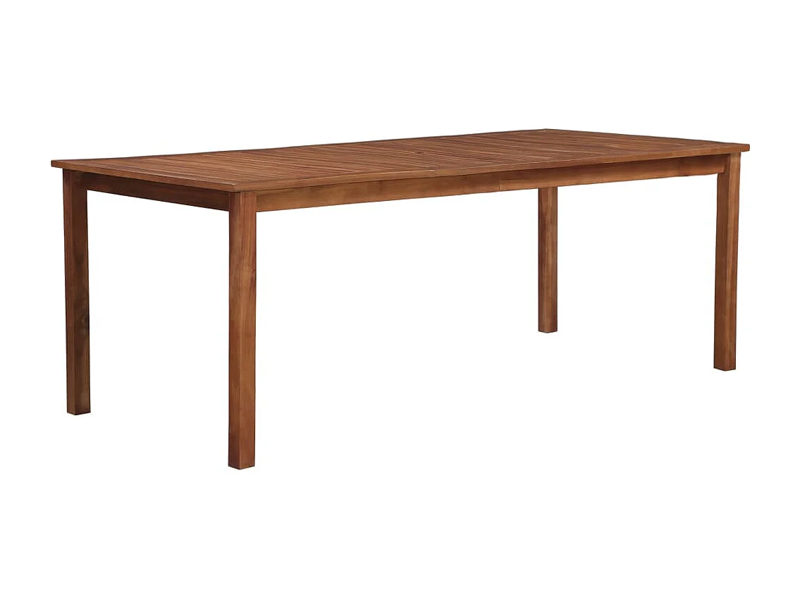 Mesa de jardín madera maciza de acacia 200x100x74 cm