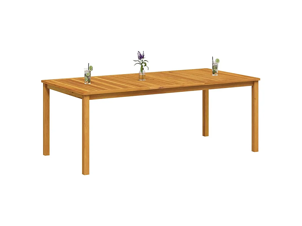 Table de jardin 200x100x74 cm Bois d'acacia massif