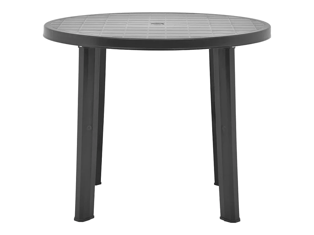 Tavolo da Giardino Antracite 89 cm in Plastica