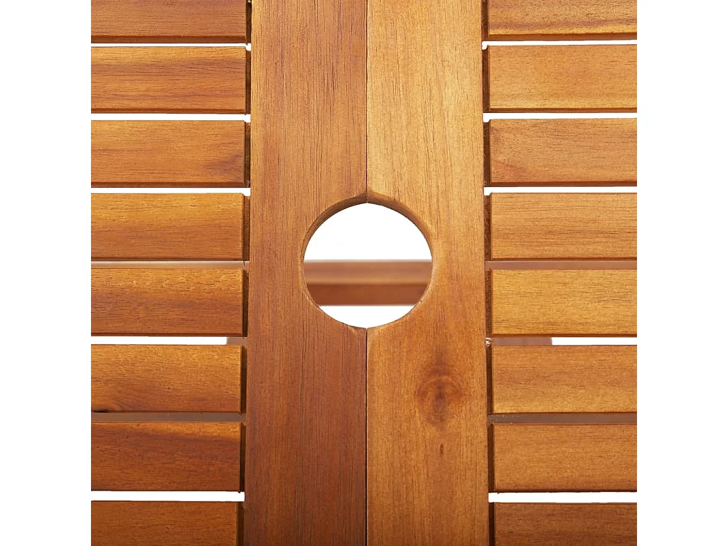 Tavolo da Giardino Pieghevole 135x85x75 cm Massello di Acacia