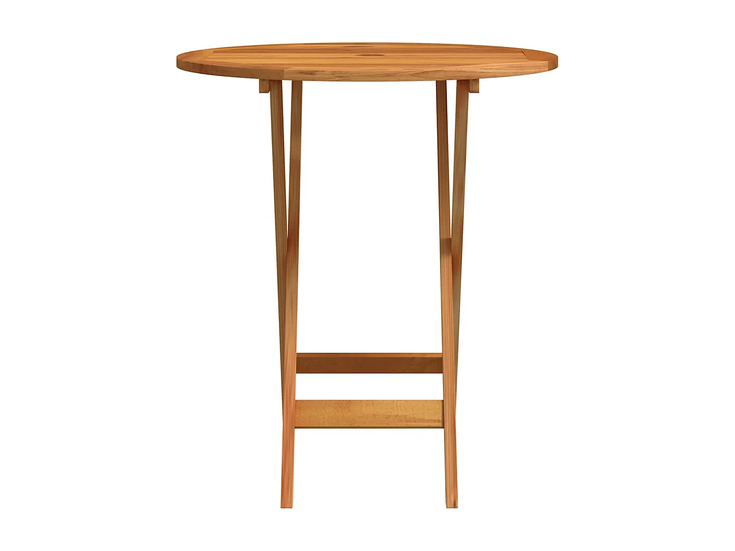 Tuintafel inklapbaar Ø60x75 cm massief eucalyptushout