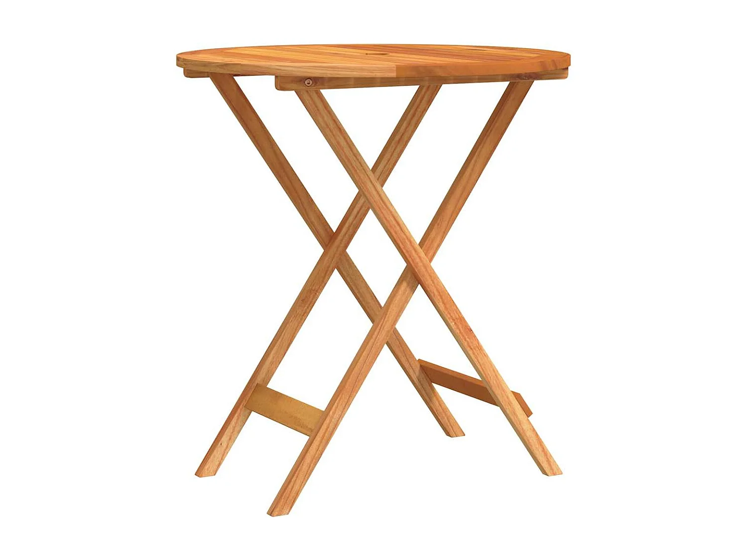 Table de jardin pliable Ø60x75 cm Bois d'eucalyptus solide