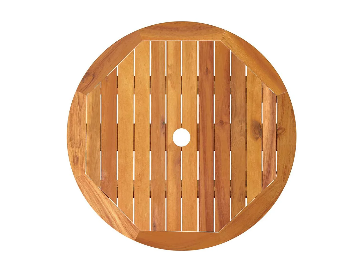 Table de jardin pliable Ø60x75 cm Bois d'eucalyptus solide