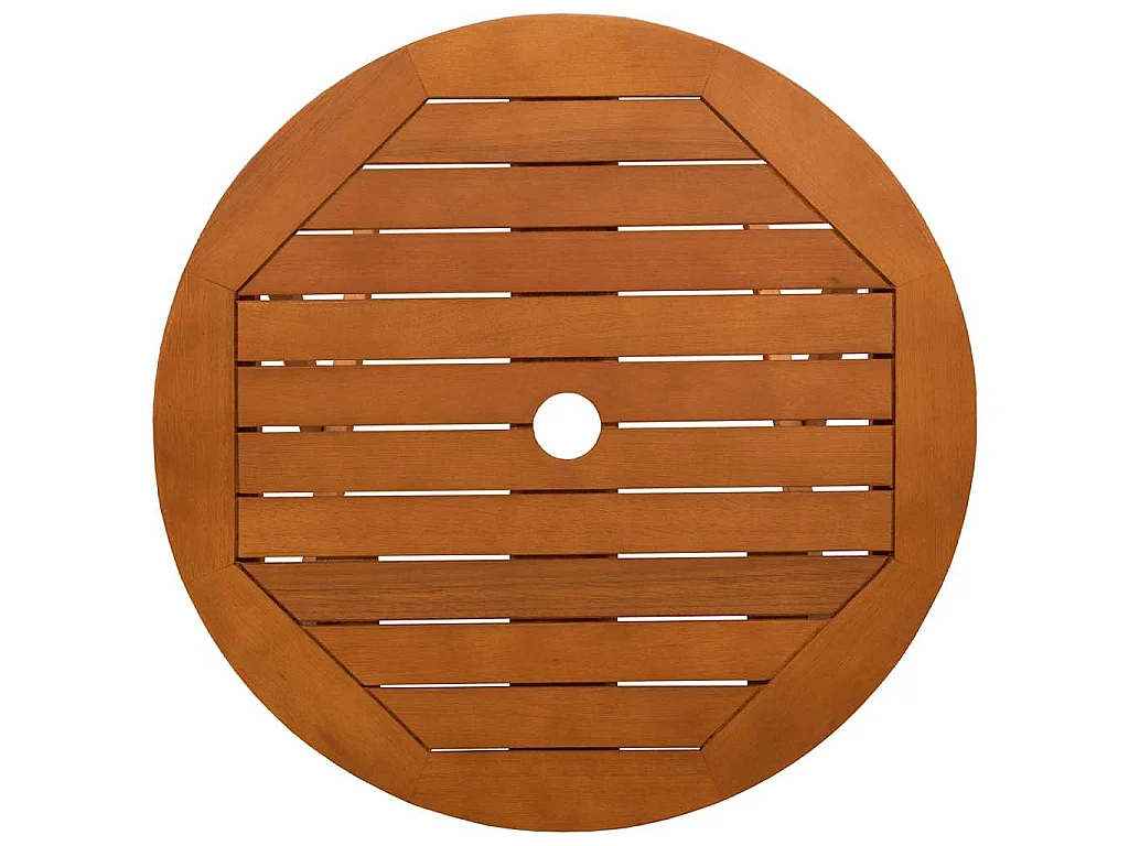 Tuintafel inklapbaar Ø60x75 cm massief eucalyptushout