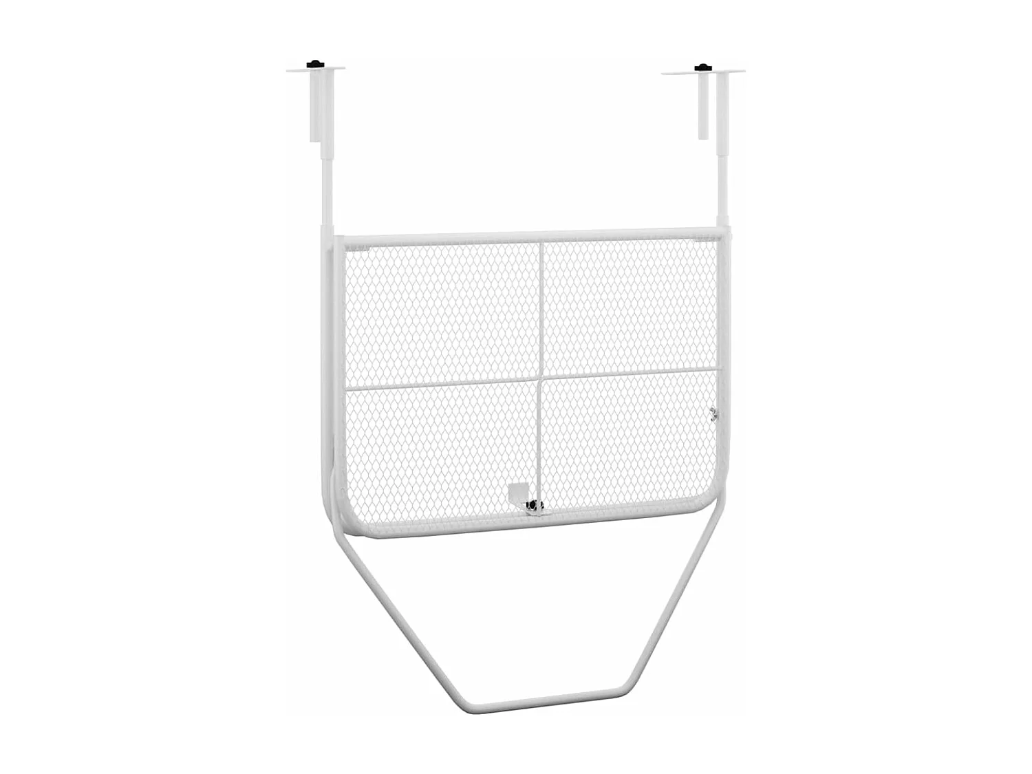 Table de balcon Blanc 60x40 cm Acier