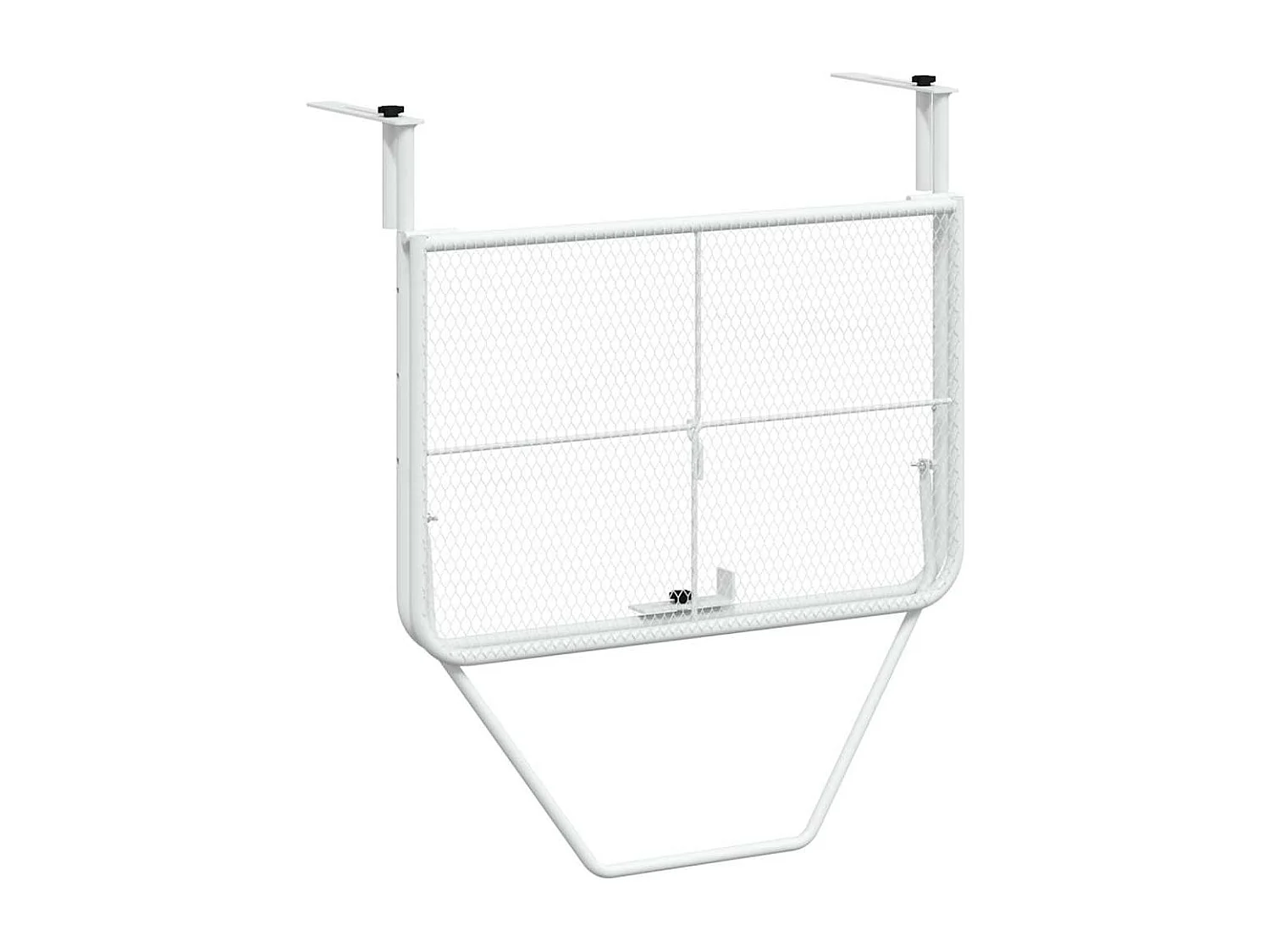 Table de balcon Blanc 60x40 cm Acier