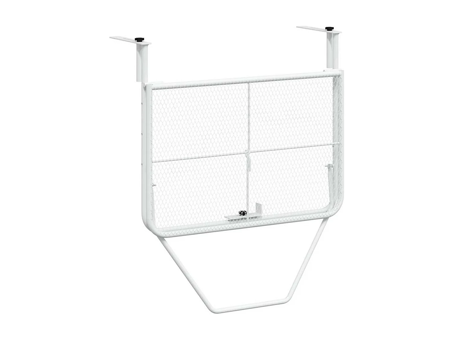 Table de balcon Blanc 60x40 cm Acier