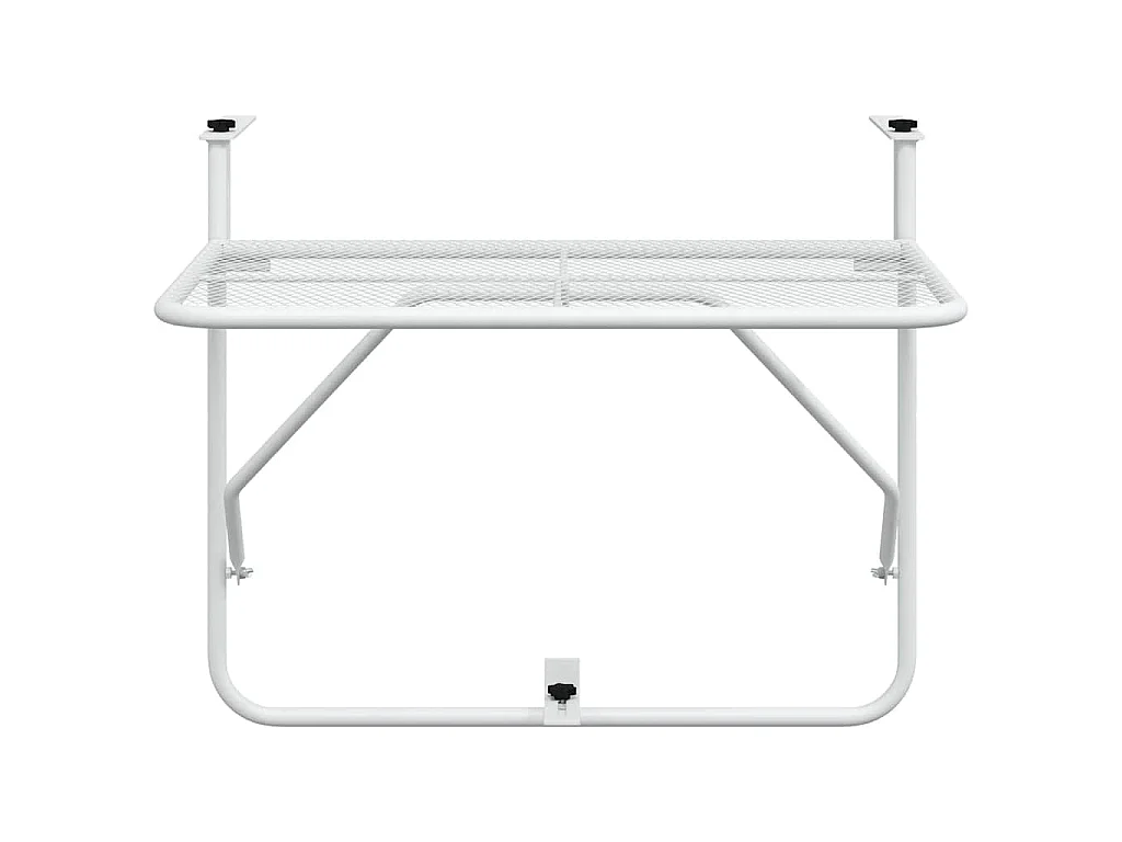 Mesa para varanda 60x40 cm aço branco