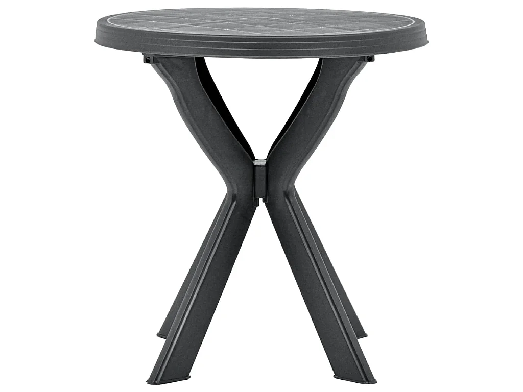 Tavolo da Bistrot Antracite Ø70 cm in Plastica
