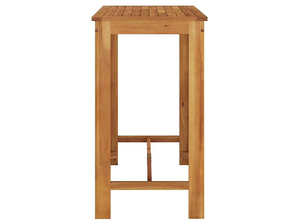 Table de bar de jardin 120x60x105 cm Bois d'acacia solide