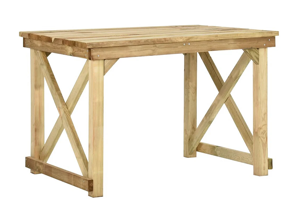 Mesa de jardim 110x79x75 cm madeira de pinho impregnada