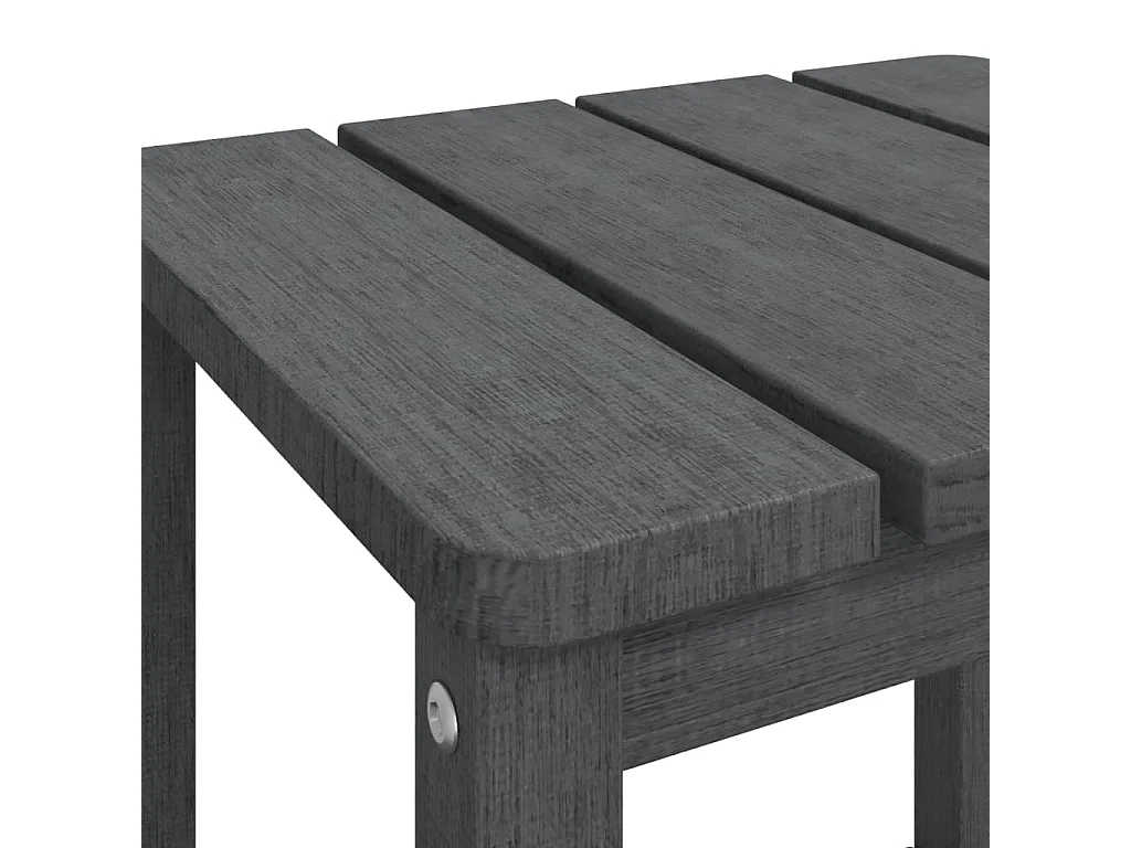 Table de jardin Adirondack Anthracite 38x38x46 cm PEHD