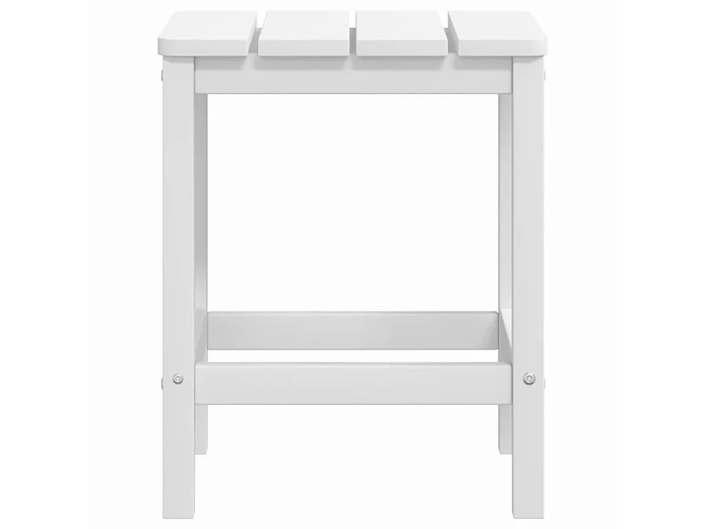 Table de jardin Adirondack Blanc 38x38x46 cm PEHD