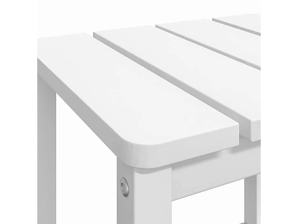 Table de jardin Adirondack Blanc 38x38x46 cm PEHD
