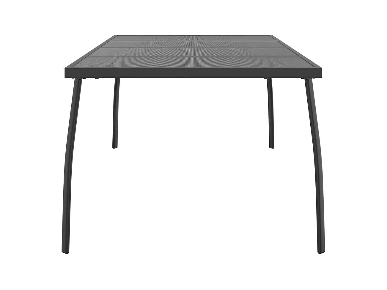 Tuintafel 200x100x72 cm staalgaas antracietkleurig
