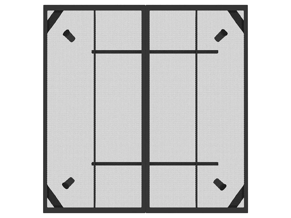 Table de jardin anthracite 100x100x72 cm Treillis d'acier