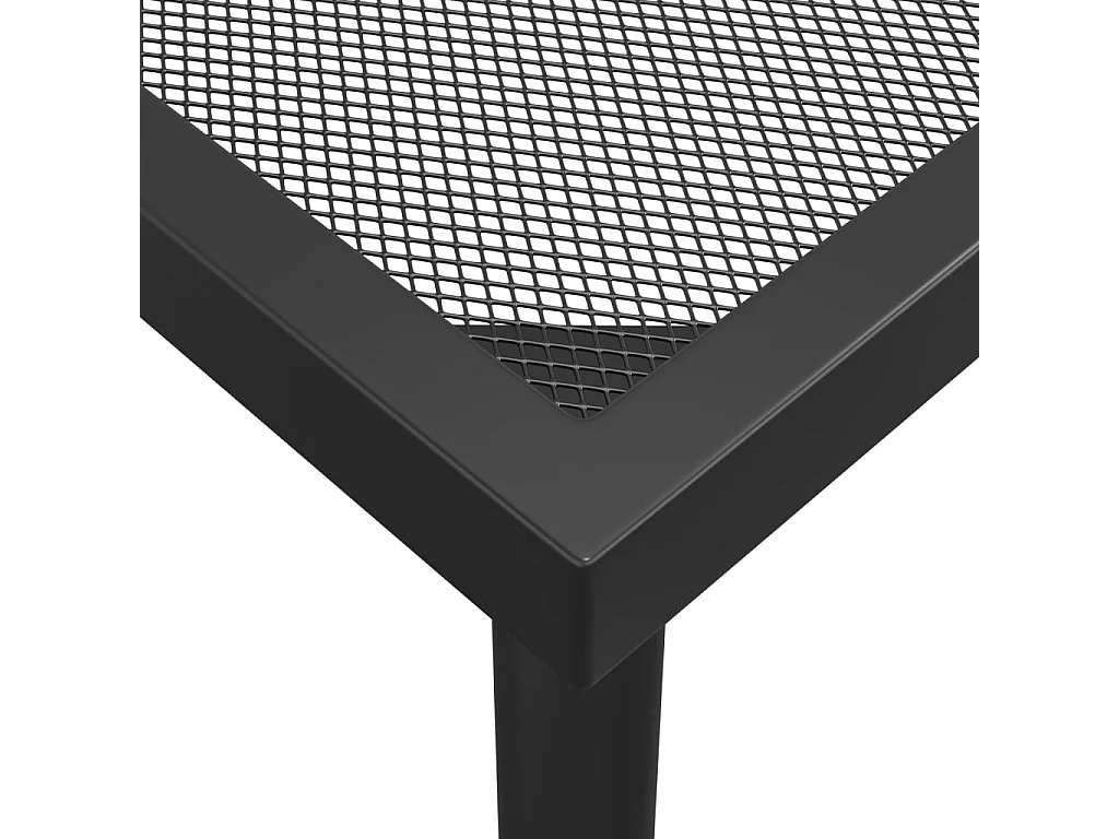 Table de jardin anthracite 100x100x72 cm Treillis d'acier