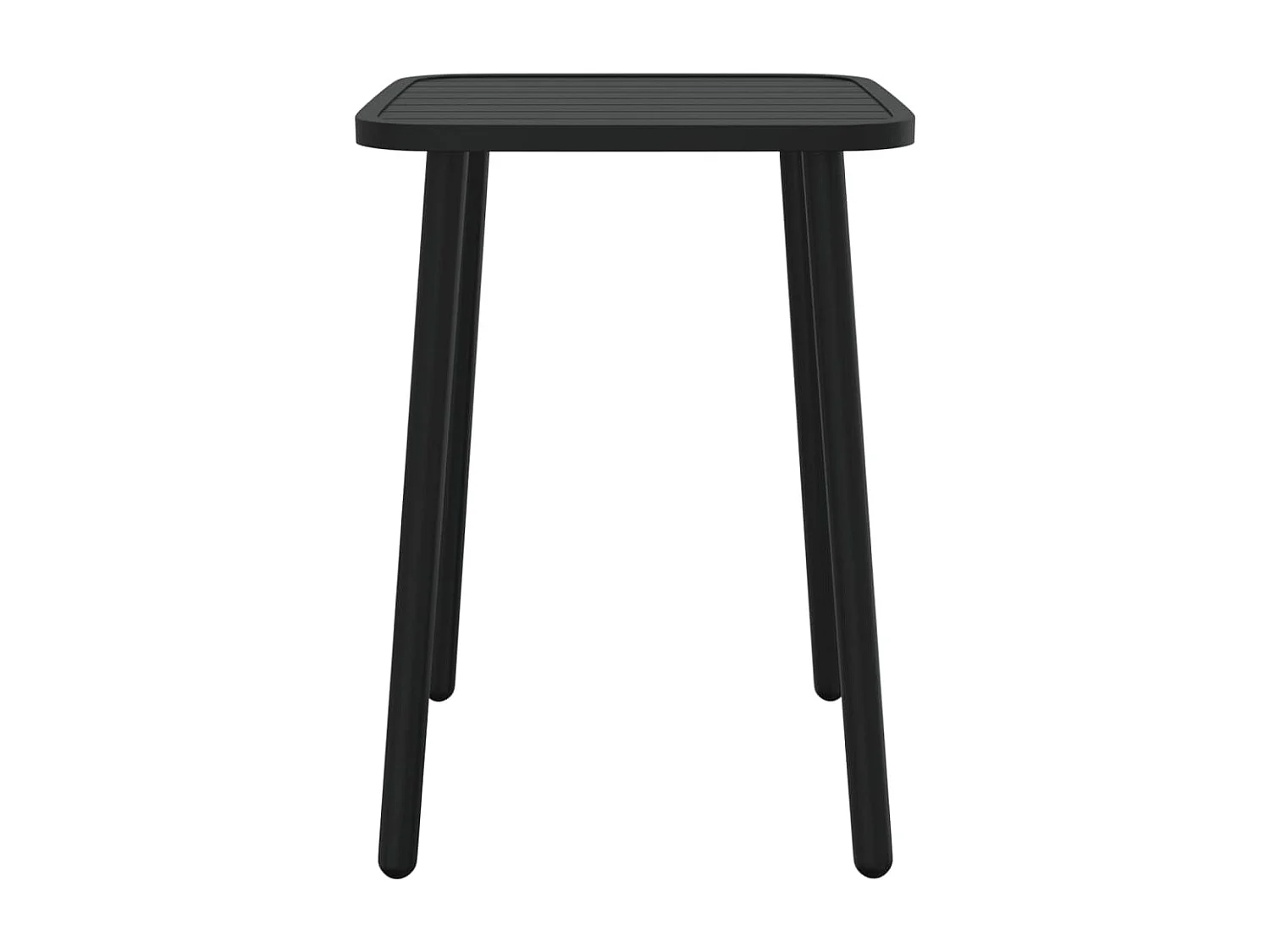 Tavolo da Giardino Antracite 50x50x71 cm Acciaio