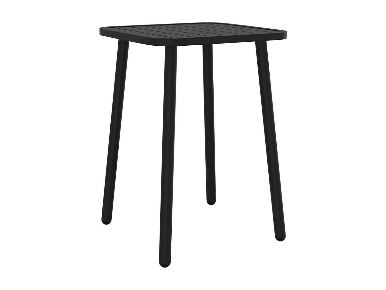 Table de jardin anthracite 50x50x71 cm acier