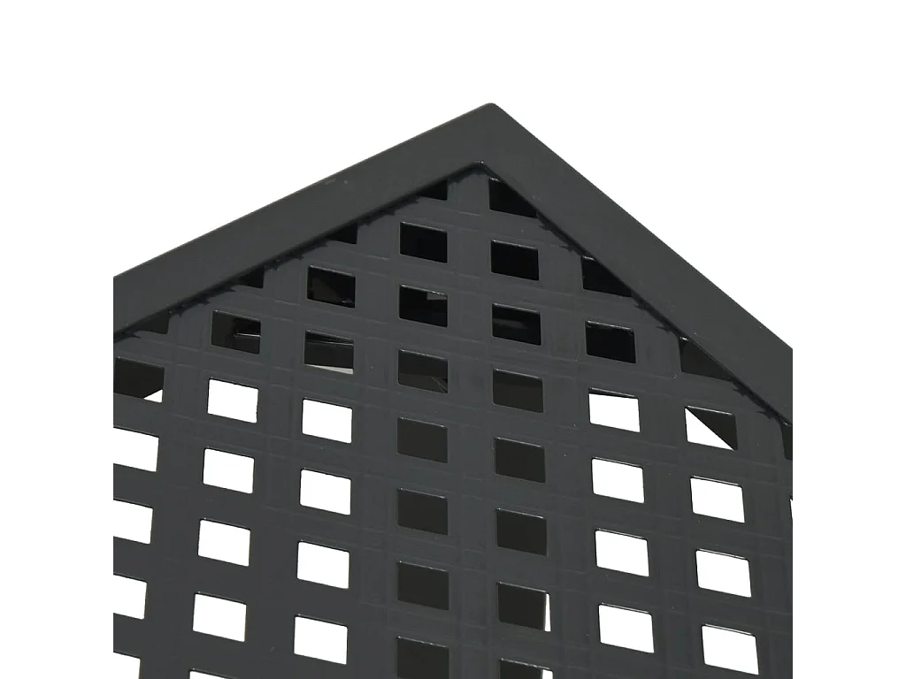Mesa de jardín de acero gris antracita 165x80x72 cm