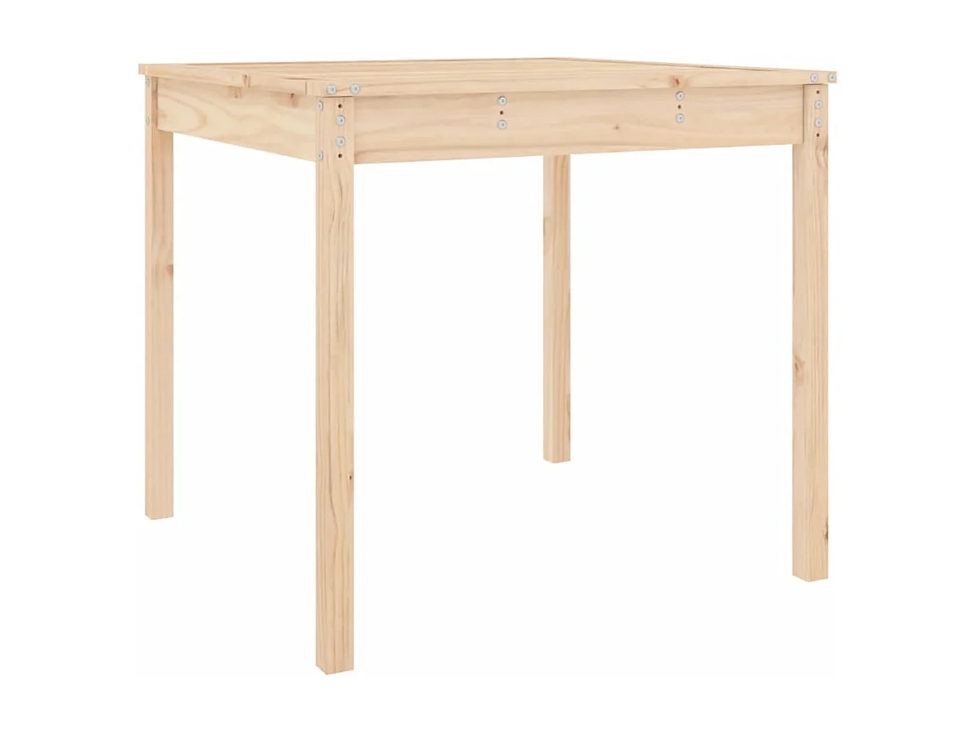 Gartentisch 82,5x82,5x76 cm Massivholz Kiefer