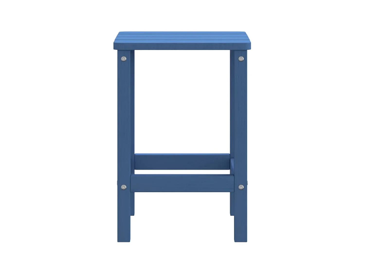 Mesa de jardín Adirondack HDPE azul agua 38x38x46 cm