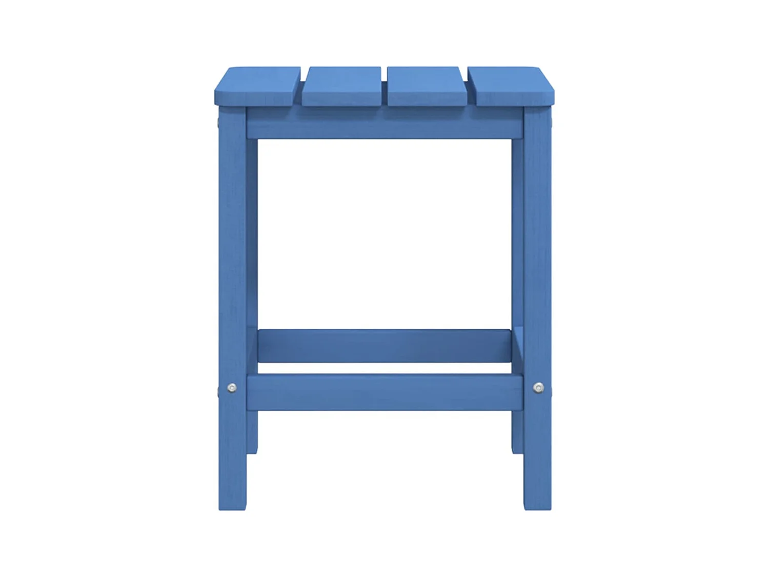 Mesa de jardín Adirondack HDPE azul agua 38x38x46 cm