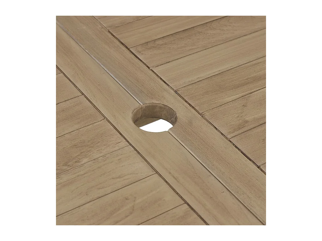 Tuintafel inklapbaar 120x70x75 cm massief teakhout grijs