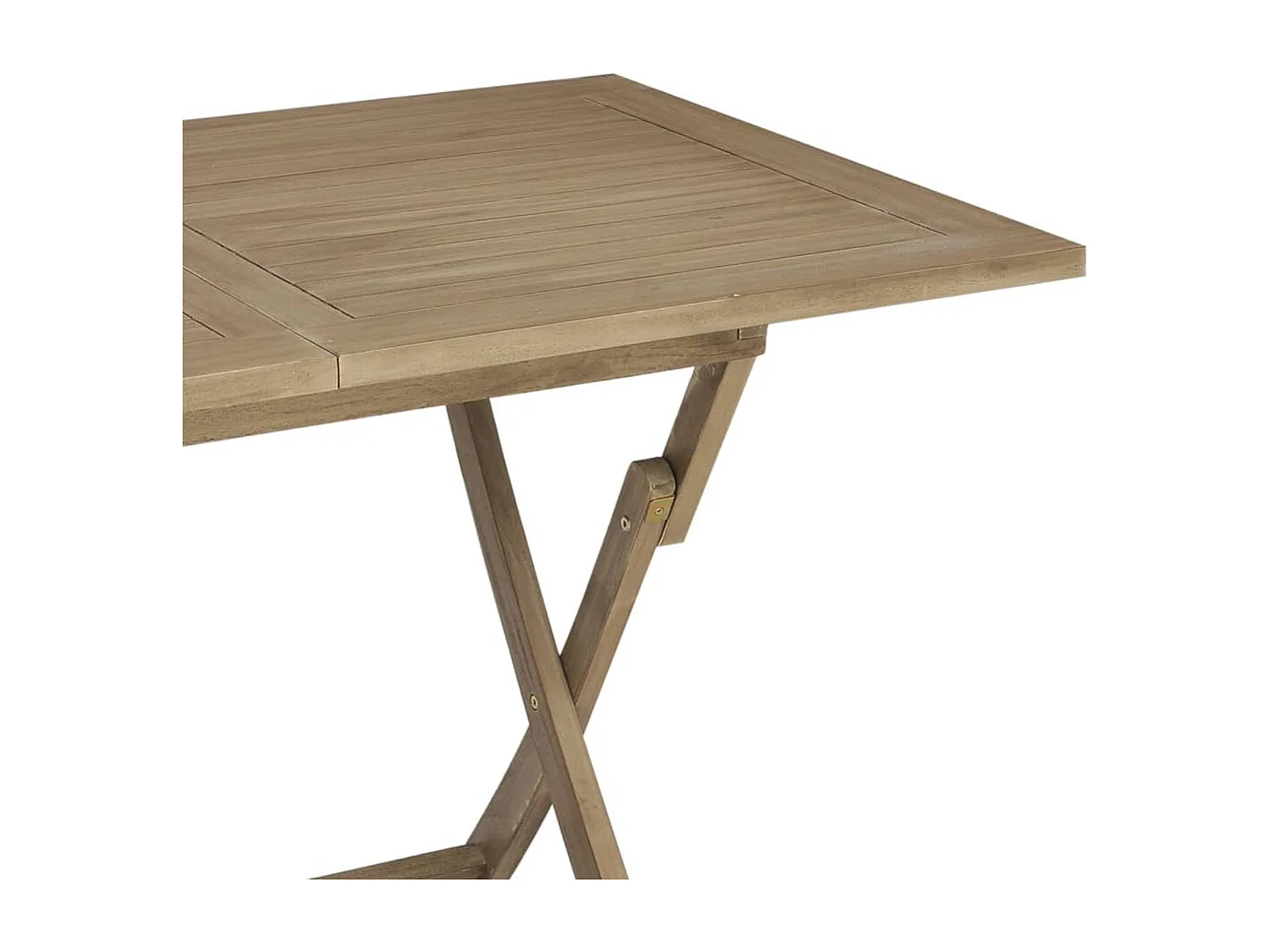 Tuintafel inklapbaar 120x70x75 cm massief teakhout grijs