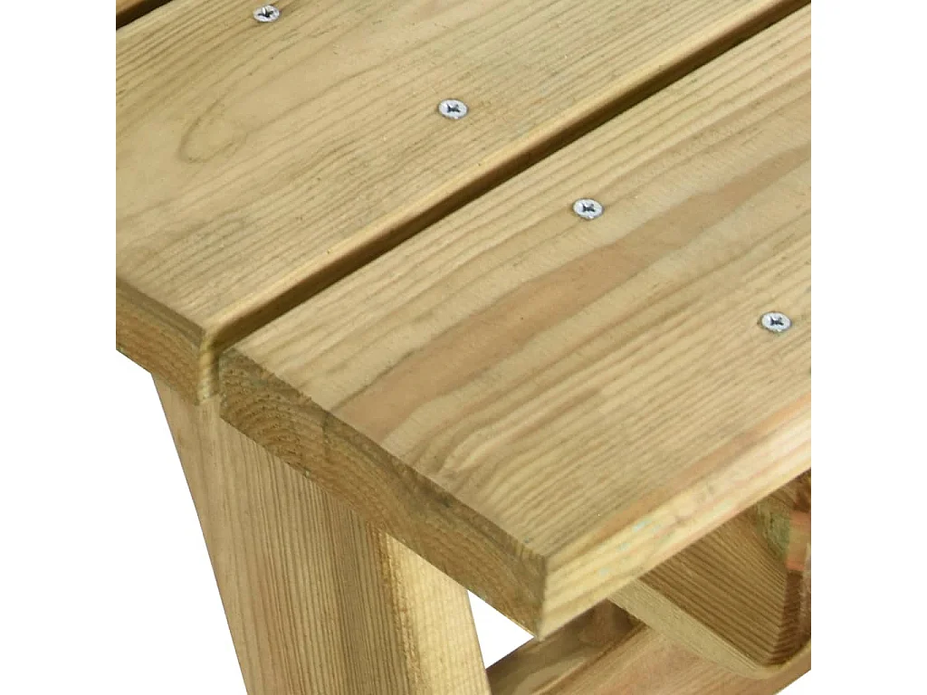 Tavolo da Giardino 220x74x75 cm in Legno di Pino Impregnato