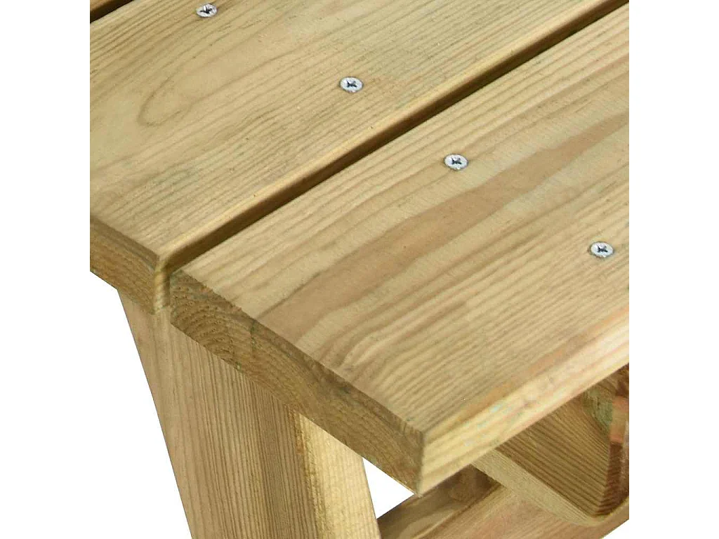 Tavolo da Giardino 220x74x75 cm in Legno di Pino Impregnato