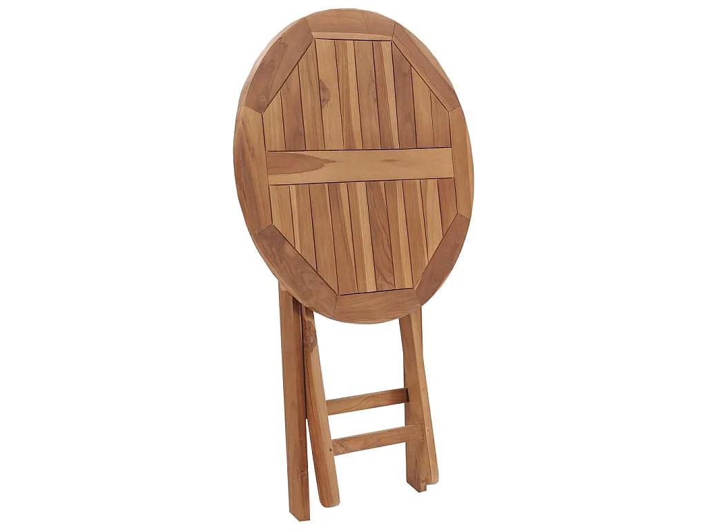 Table pliable de jardin 60 cm Bois de teck solide