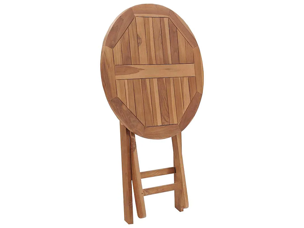 Table pliable de jardin 60 cm Bois de teck solide