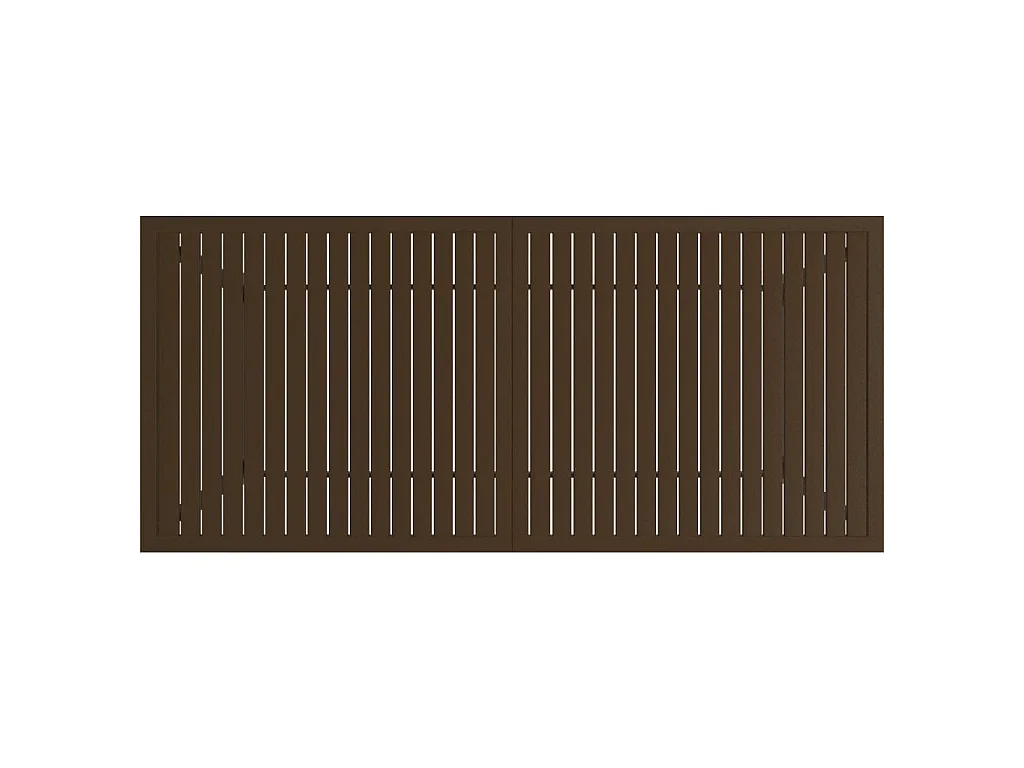 Tavolo da Giardino Marrone 190x80x72 cm in Acciaio