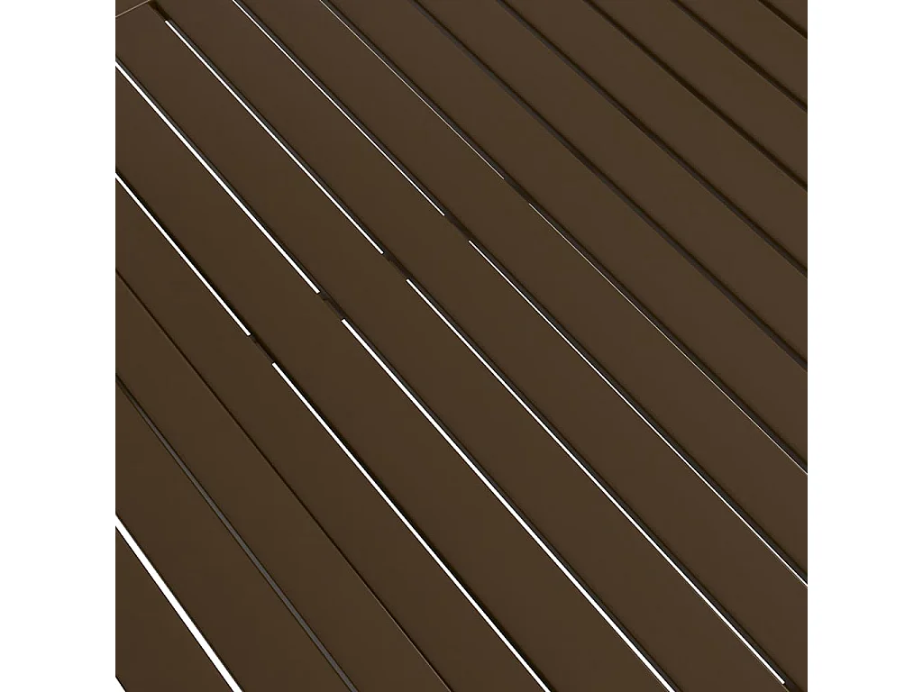 Tavolo da Giardino Marrone 190x80x72 cm in Acciaio