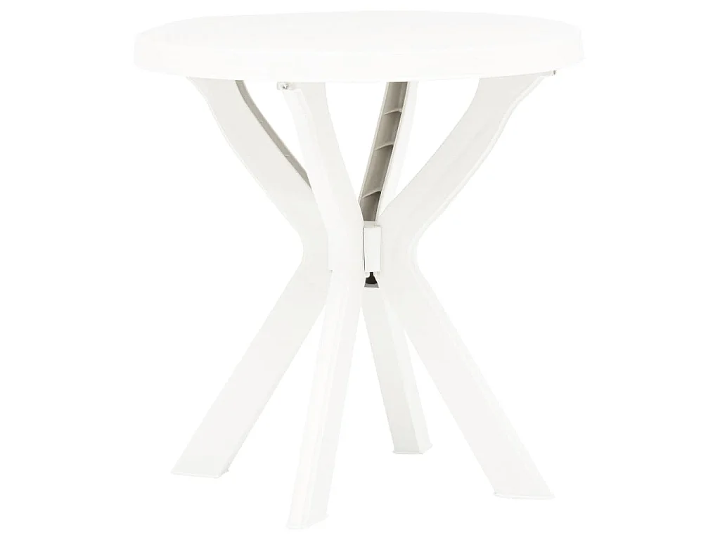 Table de bistro Blanc Ø70 cm Plastique