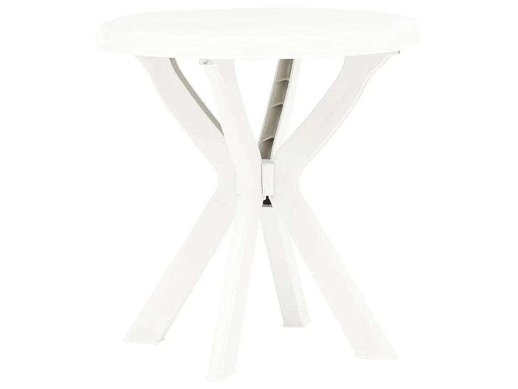 Table de bistro Blanc Ø70 cm Plastique