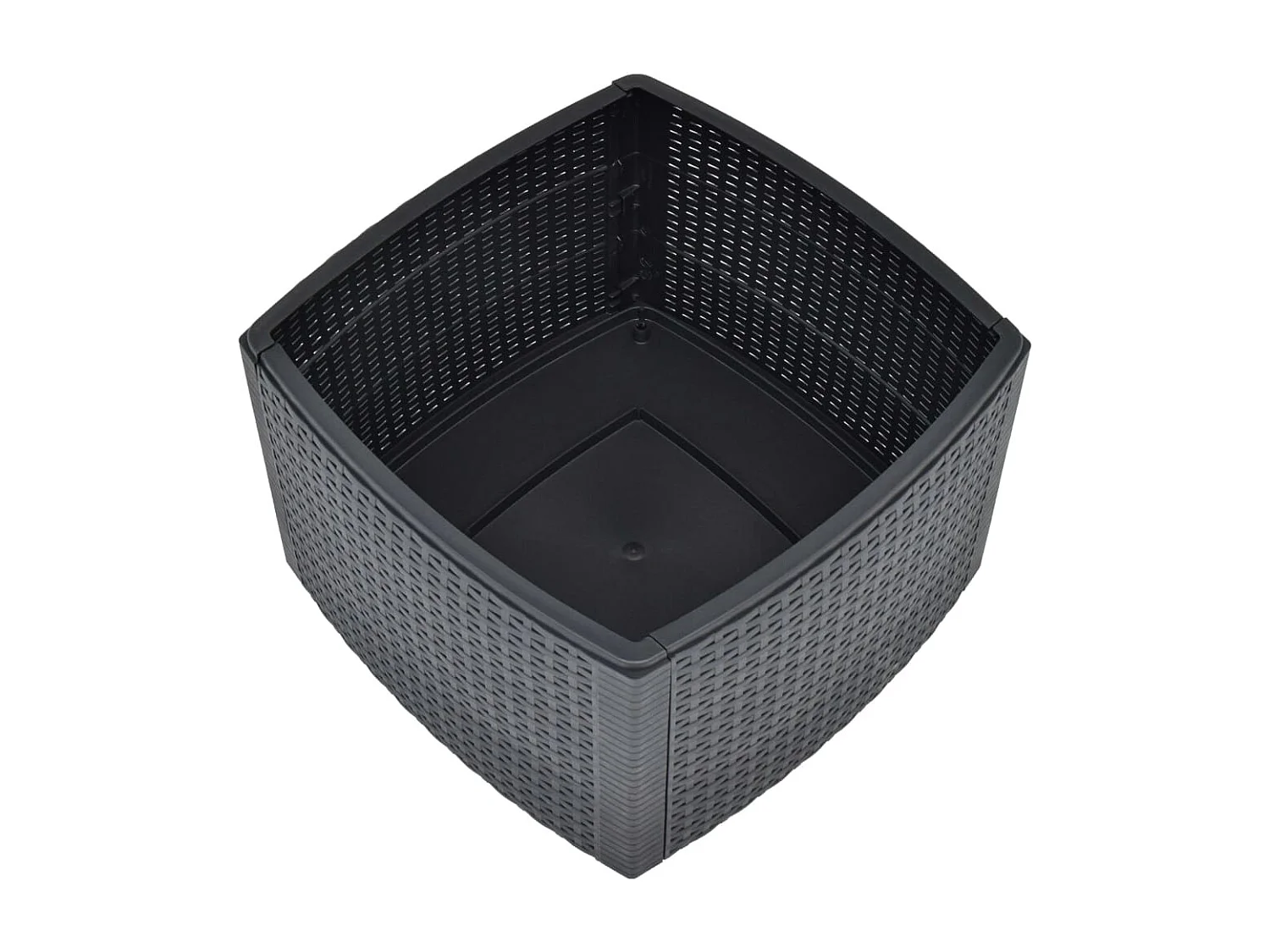 Mesa de apoio 54x54x36,5 cm plástico antracite