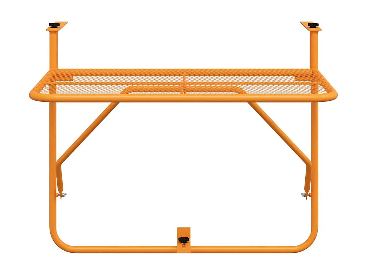 Table de balcon Jaune 60x40 cm Acier