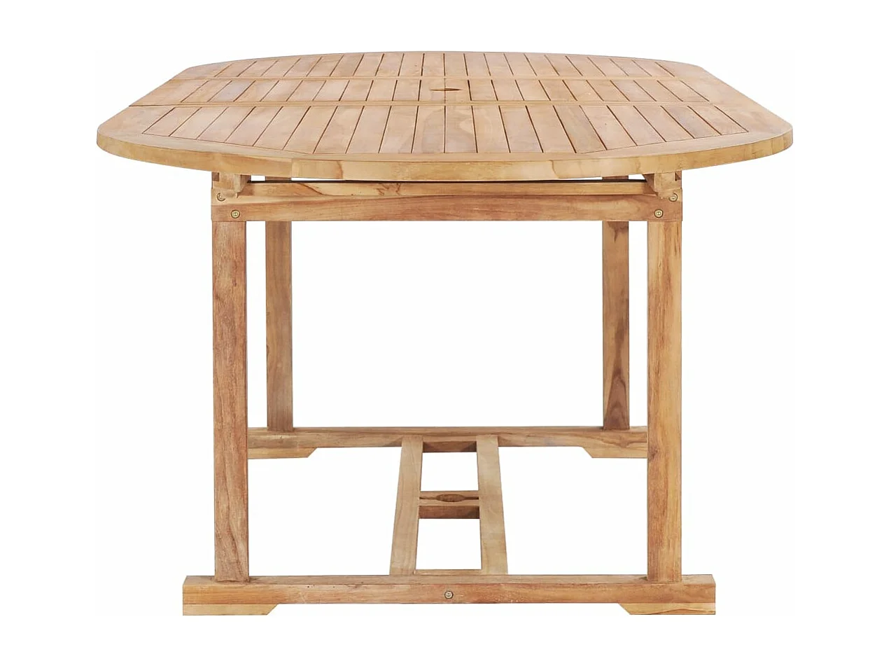 Table de jardin extensible 150-200x100x75 cm Teck solide
