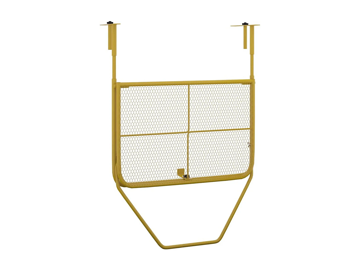 Mesa para varanda 60x40 cm aço dourado