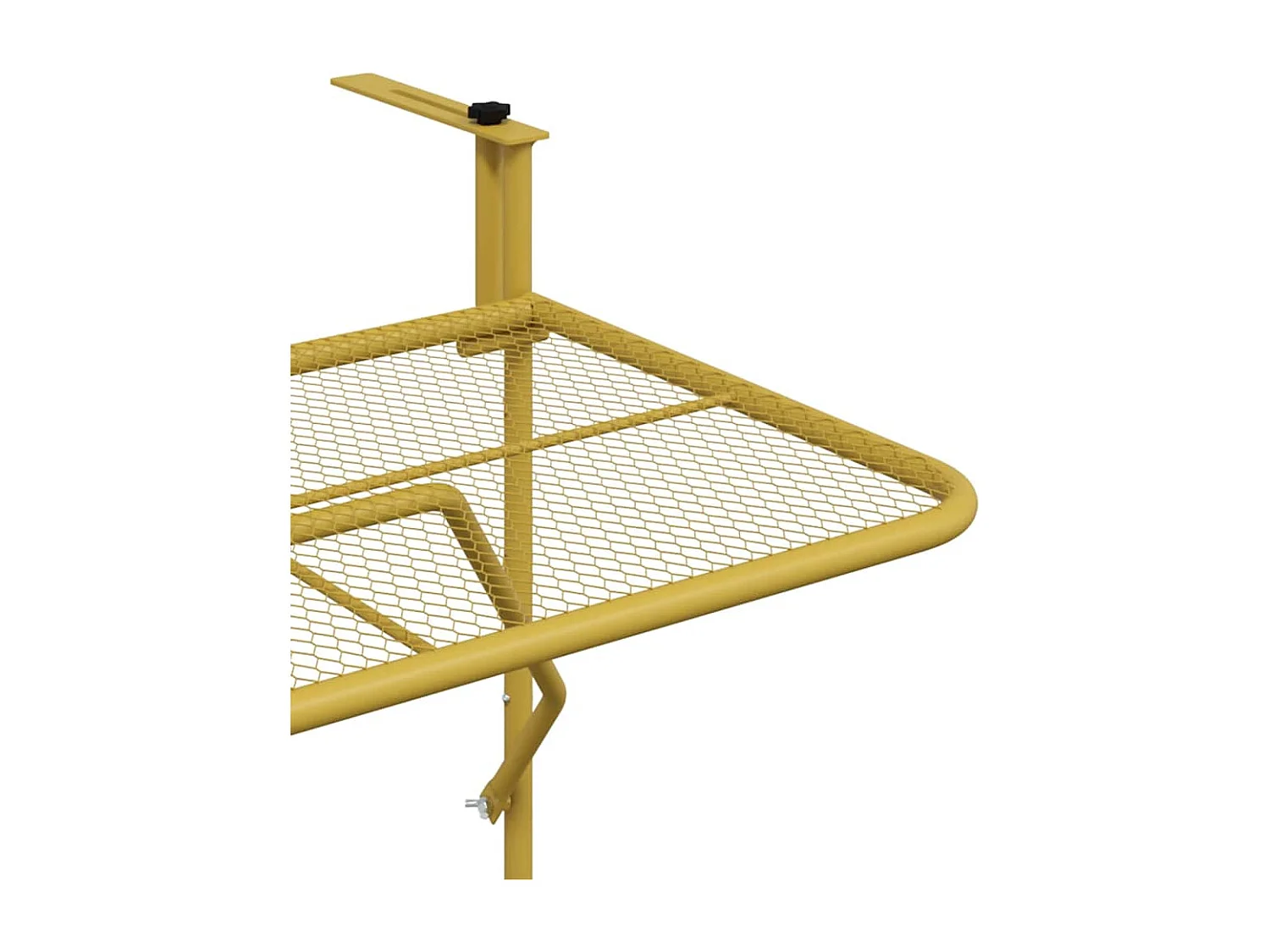 Table de balcon Doré 60x40 cm Acier